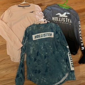 Mens Hollister tees size Large.